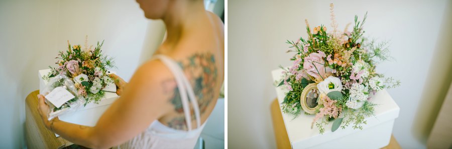 tatuaggio matrimonio bouquet