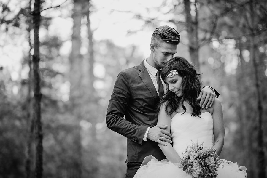 foto matrimonio nel bosco