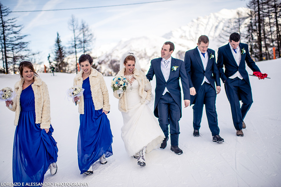 matrimonio sulla neve